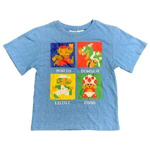 NES Youth Boys Soft Short Sleeve Graphic Retro Tee - Blue